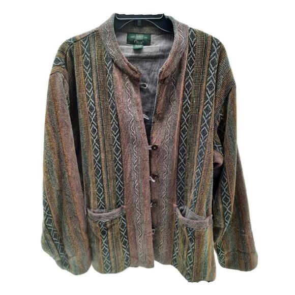 Orvis Jackets & Blazers - Orvis Indie Tweed Cotton Button Lined Blazer Jacket L Vintage